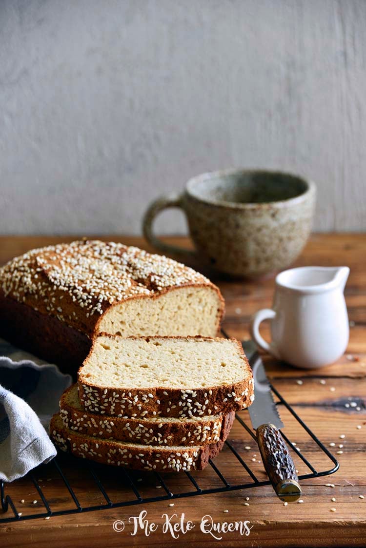 The Best Keto Bread Recipe on Wire Rack