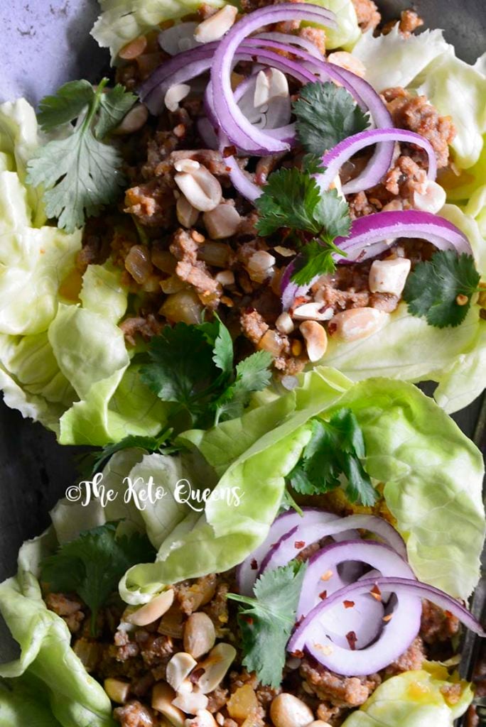 Quick and Easy Thai Turkey Lettuce Wraps.