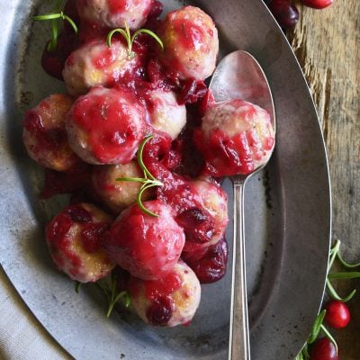 turkey sausage meatballs featured image