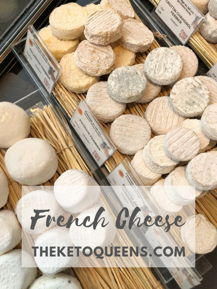 Assorted French Cheeses in Cheese Shop
