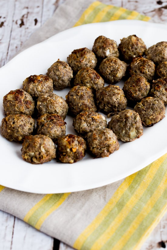 Low Carb Baked Greek Meatballs
