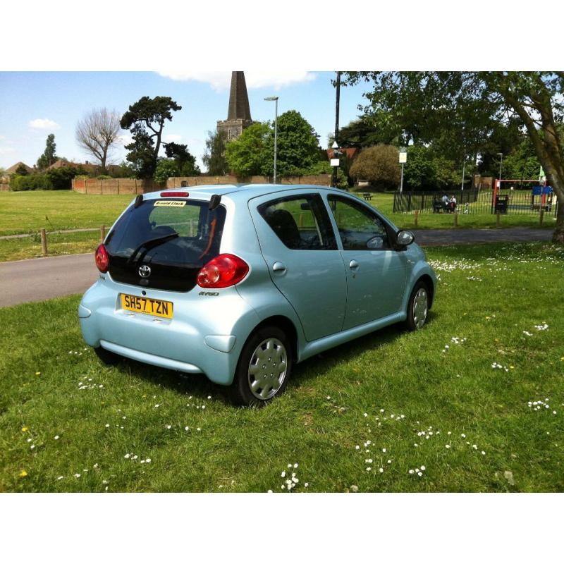 Toyota Aygo+ VVTi (2007) 5dr 1.0cc ONLY 1 montly Tax Mot Hpi Clear FSH MINT Condition -P/x Weclome