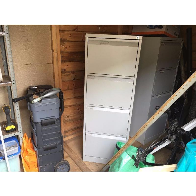 Grey filing cabinet garage or shed storage great condition