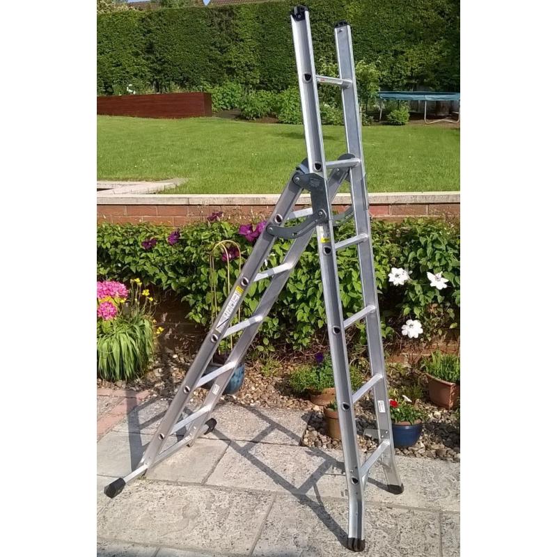 Abru 21055 - 5 Way Professional 2 Section Combination Ladder + Platform
