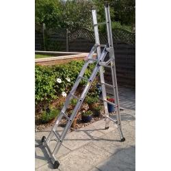 Abru 21055 - 5 Way Professional 2 Section Combination Ladder + Platform
