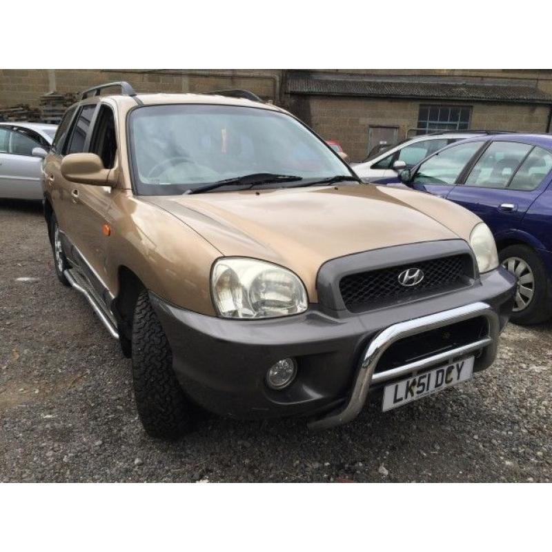2001 Hyundai Santa Fe automatic, starts and drives very well, MOT until 28th December, car located i