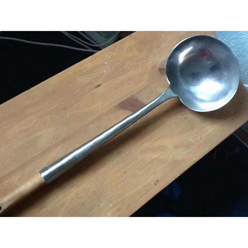 stainless steel catering sauce spoon( new)