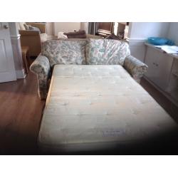 2 seater m&s sofa bed with ikea extrop loose covers
