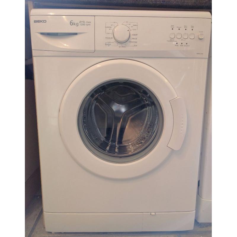 Beko WM6123W 6Kg A Rated 1200 Spin Washing Machine For Sale