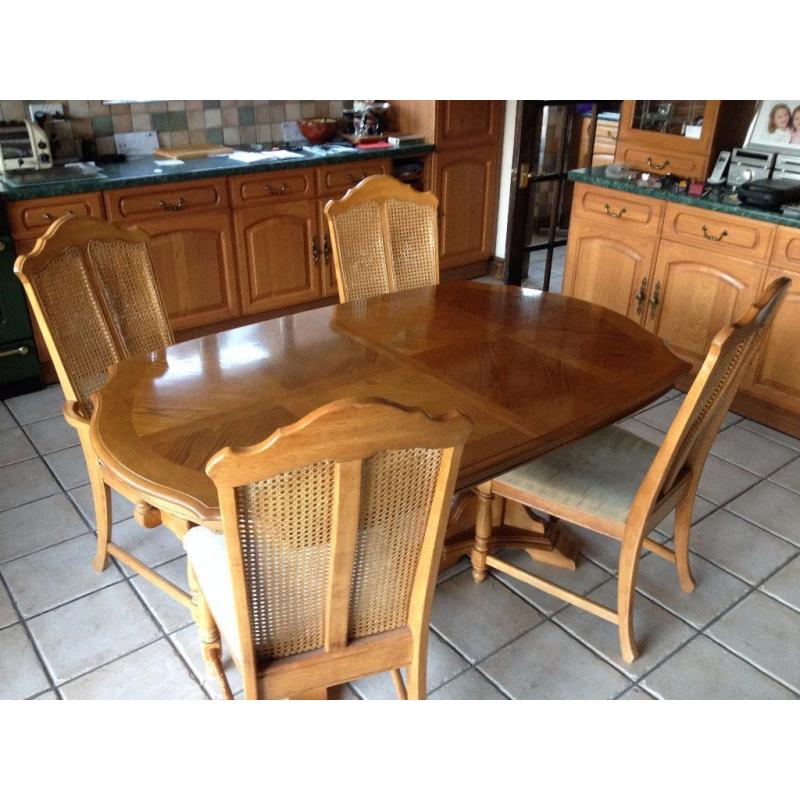 Solid Table and 4 chairs free to collect