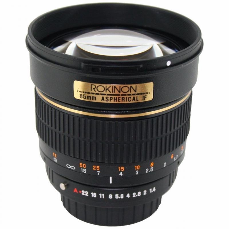 Rokinon 85M-C 85mm f/1.4 F1.4 Aspherical Portrait Manual Lens for Canon EOS