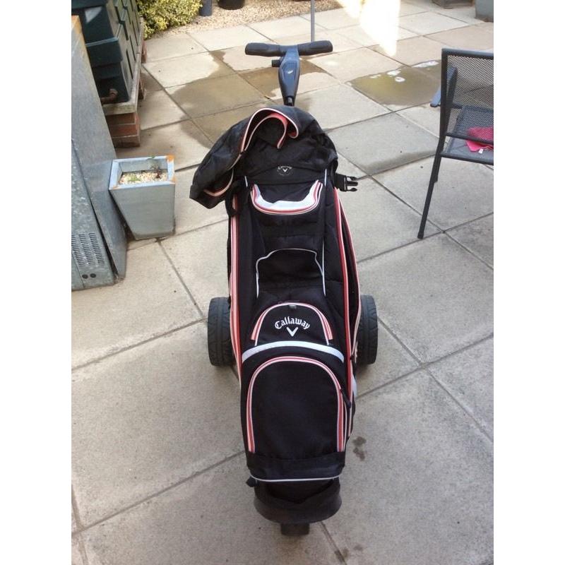Powakaddy and Callaway golf bag
