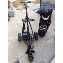 Powakaddy and Callaway golf bag