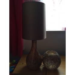 Beautiful NEXT table lamp and light shade set for sale