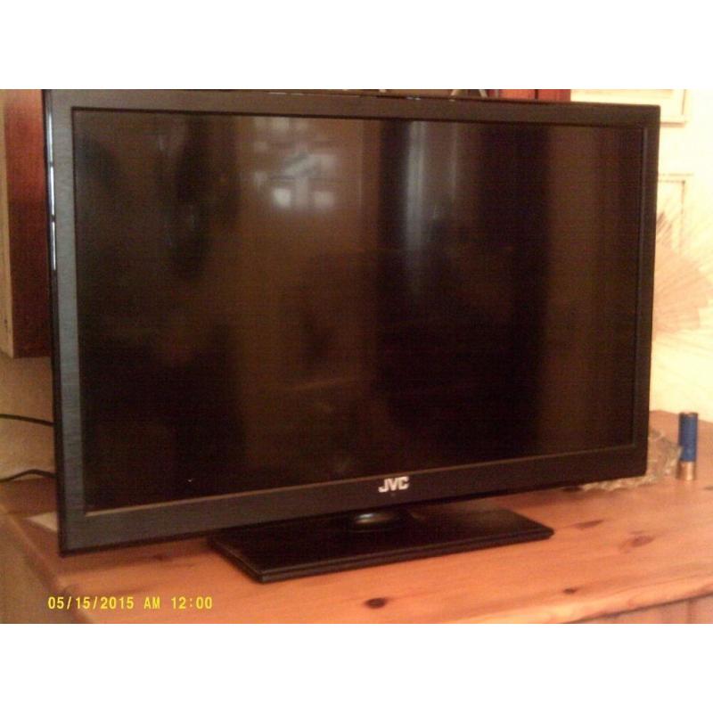 J.V.C., 23inch, LCD TV, with built in DVD, A1 condition.