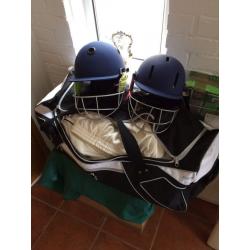 Cricket equipment, helmets,gear bats