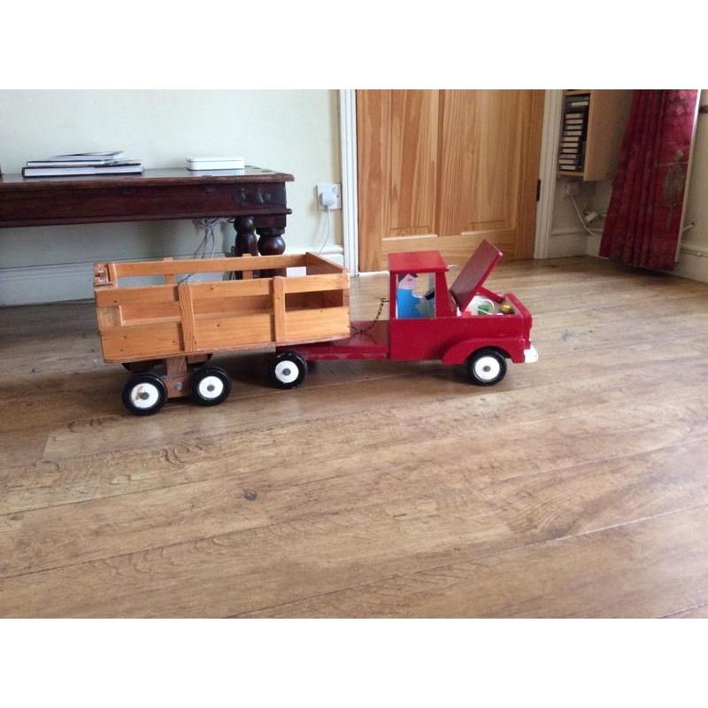 Wooden children Lorry toy
