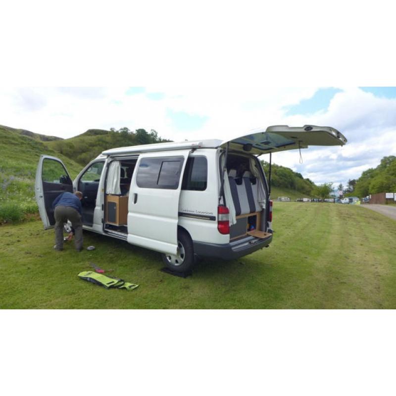 2010 Toyota Hiace CAMPERVAN, 4 BERTH, 34k Miles, ELEVATING ROOF, LEATHER Throughout, ROCK n ROLL bed