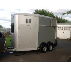 Ifor Williams HB511 18months old Silver includes door mounted tack box and CCTV to towing vehicle