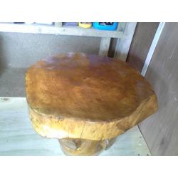 wooden table handcrafted