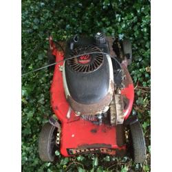 Mount field Petrol lawn mower still runs bodywork broken
