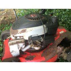 Mount field Petrol lawn mower still runs bodywork broken