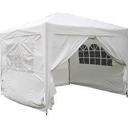 Unopened Airwave 3m x 3m White Pop-Up Gazebo/Garden Shelter (with weight bags and windbar)