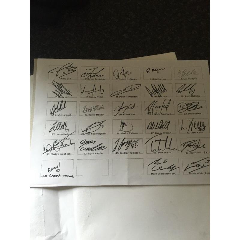 2015/2016 signed Rangers football