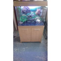 AQUA ONE 190 LITER FISH TANK AND STAND FULL SET UP,,FOR SALE