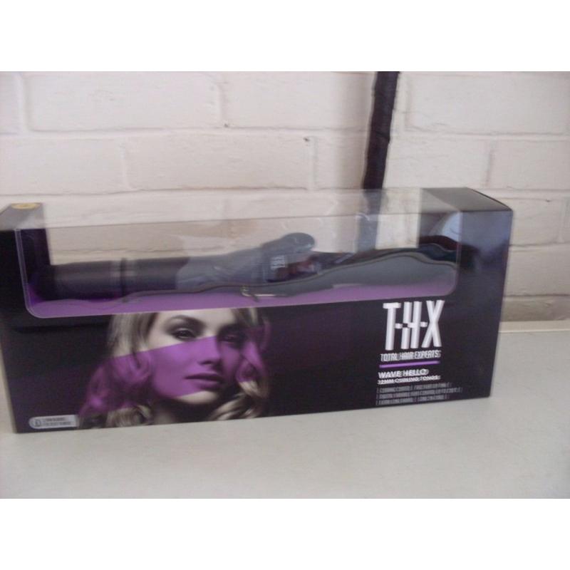 THX total hair expert wave hello 32mm curling tongs brand new in box