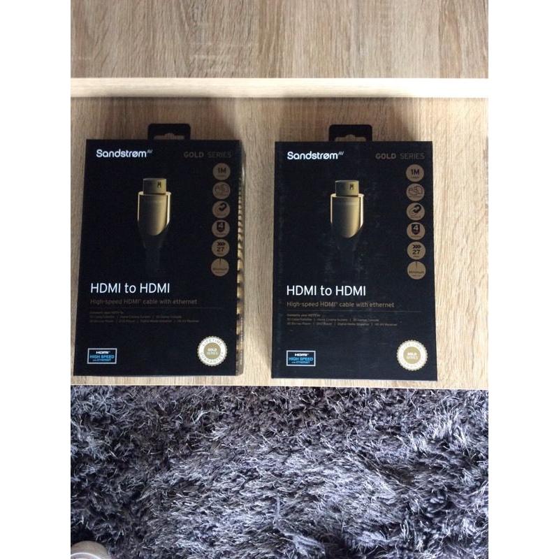 Two Gold HDMI Cable 1m