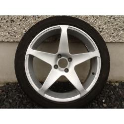 17INCH 4/108 DARE V4 PEUGEOT CITREON FORD ALLOY WHEELS WITH TYRES FIT MOST MODELS