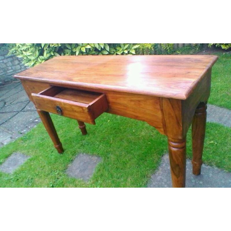 Solid wood console table at 60.00