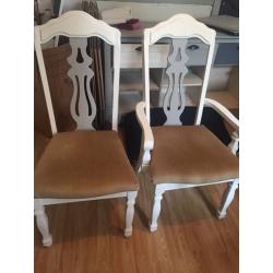 Extendable dining table and 6 chairs UPCYCLING PROJECT