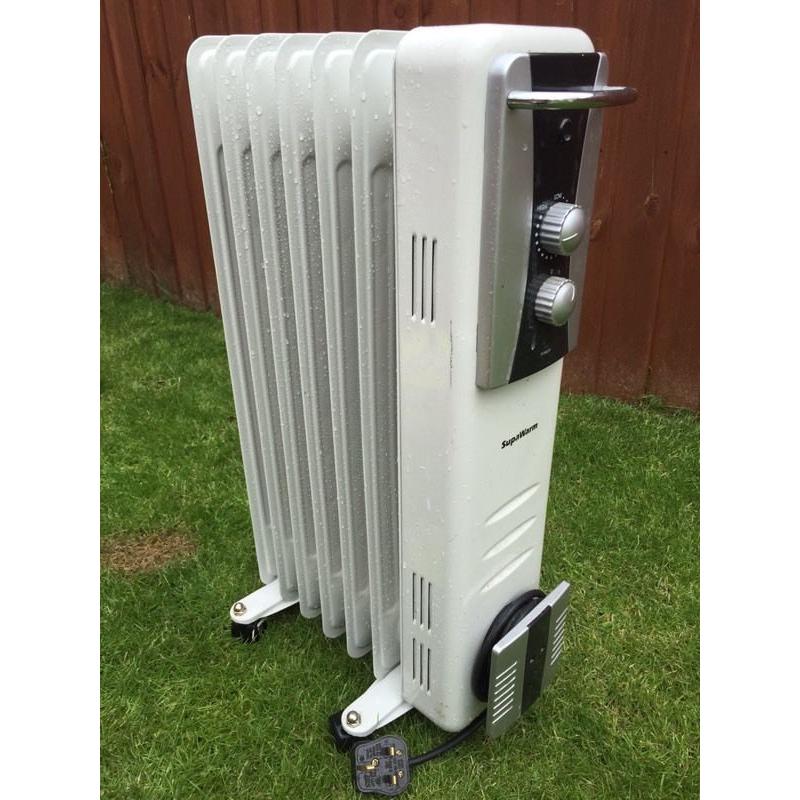 Electric 1500 watt Oil Filled Radiator with Thermostatic Control heater