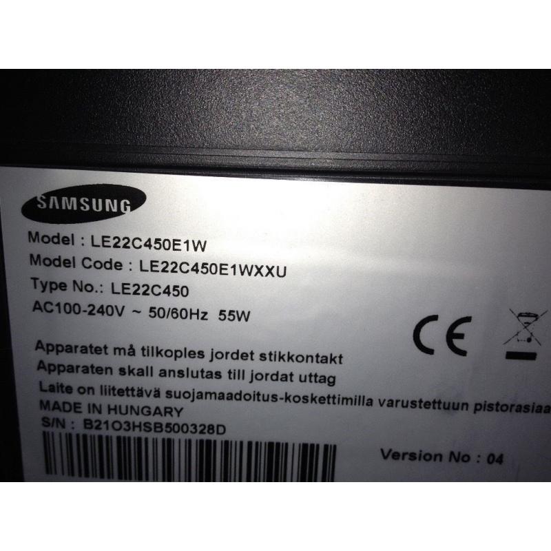 Samsung 24" TV *Mint Condition*