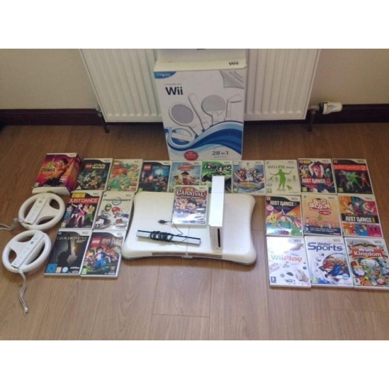 WII bundle including games and Blance Board