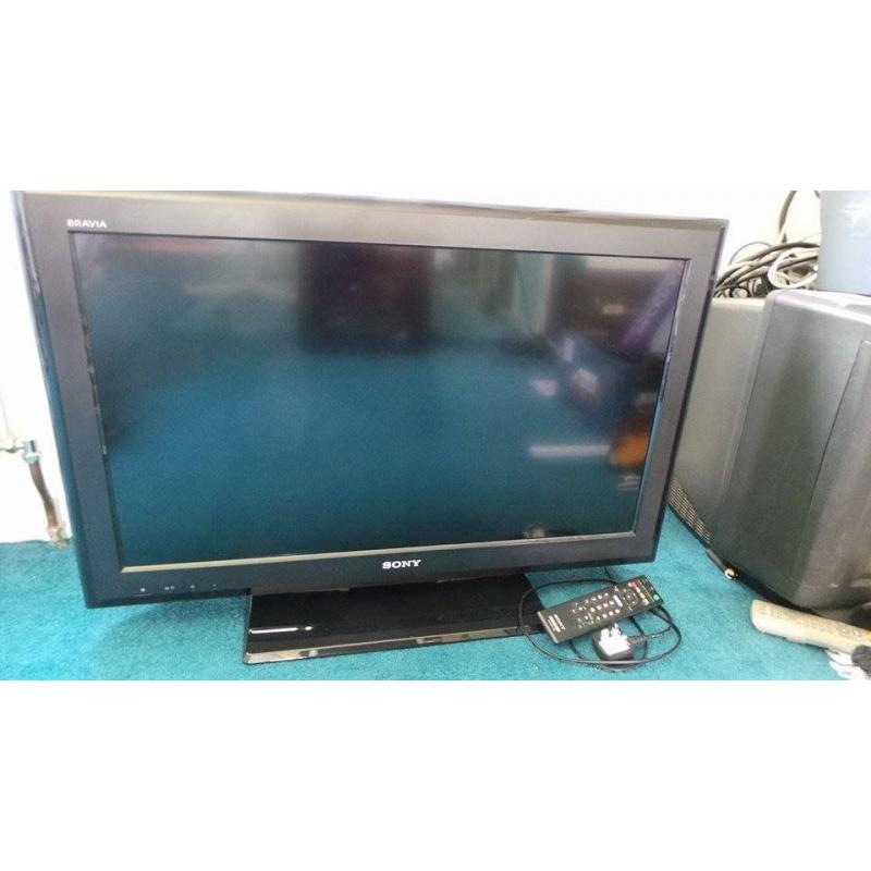 32" SONY Television, with controller and instructions