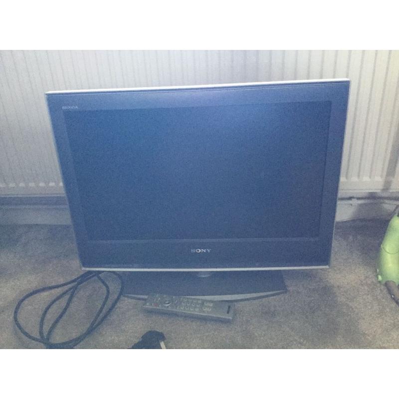 Sony Bravia flat screen television built in freeview