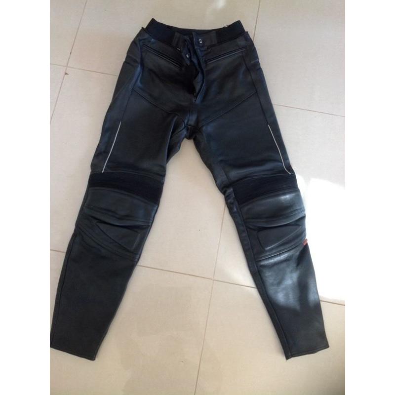 Ladies leather motorcycle trousers
