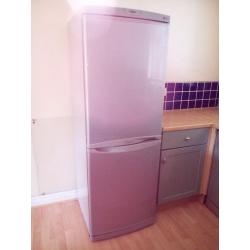 GE silver fridge freezer, great condition, spotlessly clean