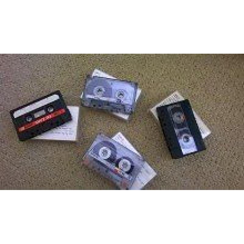 Blank Music Cassettes (about 120) - music recorded on them but can be erased.