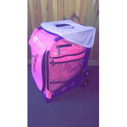 Brand new Zuca purple frame & pink bag