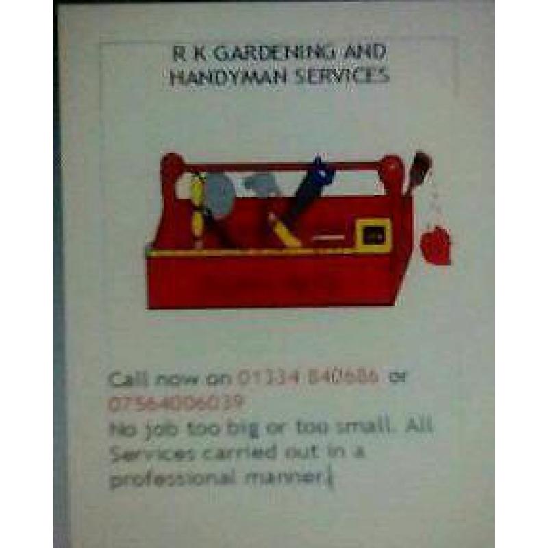 Rk gardening and handyman services