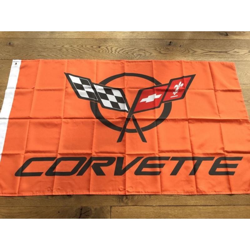 Chevrolet Corvette workshop flag banner