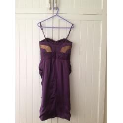 Size 8 Purple Monsoon Evening Dress