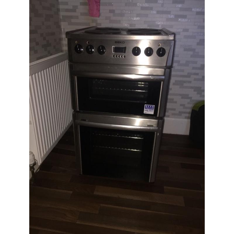 BEKO double oven electric cooker