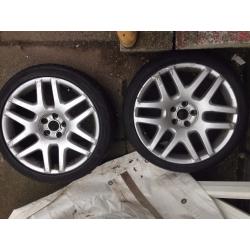 Alloys 19in rs4 2off and 2 helio 19in