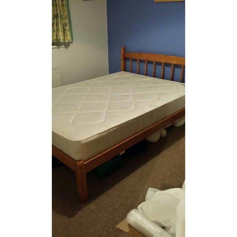 Double Bed and Mattress - Like New!