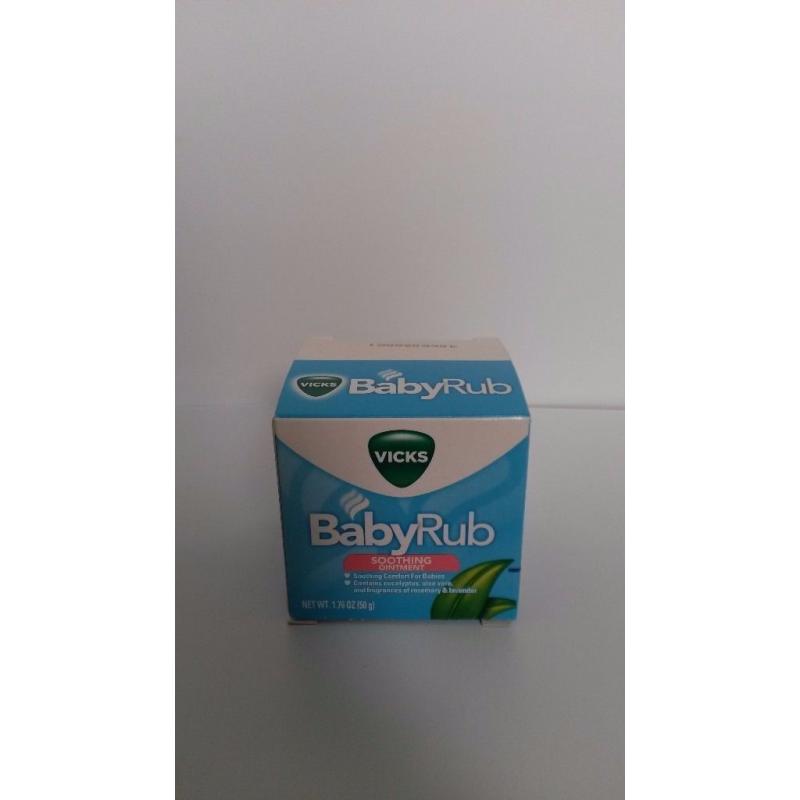 Brand New! Unopened! Vicks Baby Rub Soothing Ointment